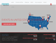 Tablet Screenshot of friendsofindushospital.com